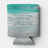 Türkisblaue tropische Küstenwache Dosenkühler (Rückseite)