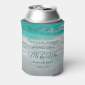 Türkisblaue tropische Küstenwache Dosenkühler (Kanne Rückseite)