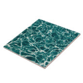 Türkisblaue Wasserstruktur Fliese (Seite)