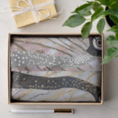 Türkisblaue weiße Pfauen Seidenpapier (Geschenk)