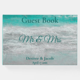 Türkisblaue Wellen des tropischen Ozeans Gästebuch