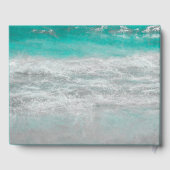 Türkisblaue Wellen des tropischen Ozeans Gästebuch (Rückseite)