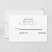 Türkisblaue Western Boots Wedding RSVP Karte (Rückseite)