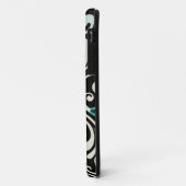 Türkisblaue Wirbel iPhone 5 Fall Case-Mate iPhone Hülle (Hinten/Links)