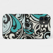Türkisblaue Wirbel iPhone 5 Fall Case-Mate iPhone Hülle (Rückseite (Horizontal))