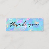 Türkisblauer Edelstein Mini Visitenkarte (Vorderseite)