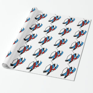 Türkisblaues ägyptisches Auge Geschenkpapier