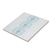 Türkisblaues Aqua-Rautengeometrie Fliese (Seite)