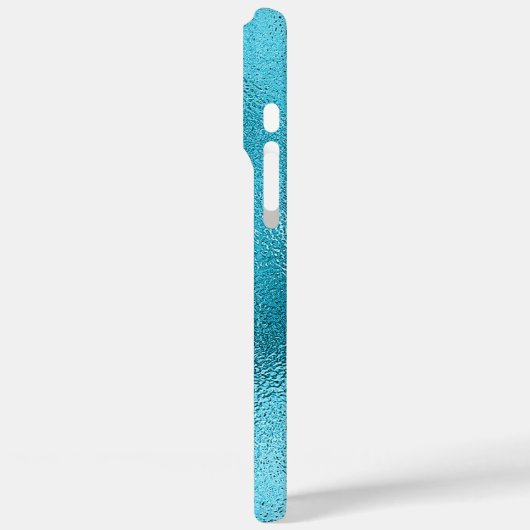 Türkisblaues Firmenlogo Case-Mate iPhone Hülle (Rückseite / Links)