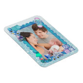 Türkisblaues Foto Magnet (Rechte Seite)