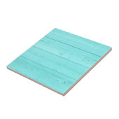 Türkisblaues Holzkornpaneel mit rechteckigem Fliese (Seite)