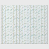 Türkisblaues Karussell-Geschenk Geschenkpapier (Flach)