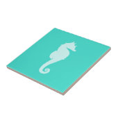 Türkisblaues Pferd Fliese (Seite)