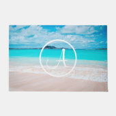 Türkisblaues Sandstrand Foto Fußmatte (Vorderseite)