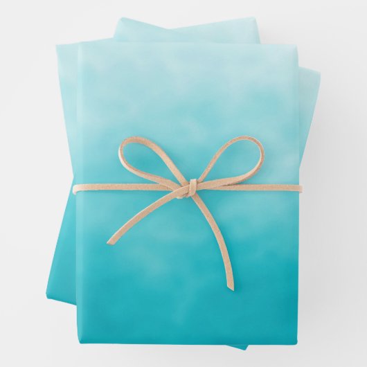 Türkisblaues Schwimmbad Geschenkpapier Set (Beispiel)