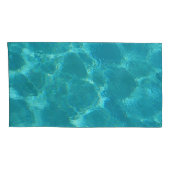 Türkisblaues Set Kissenbezug (Rückseite-Rechts)