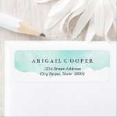 Türkisblaues Wasserfarbenschild (Insitu)