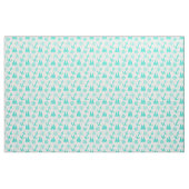 Türkisblaues weißes Küstenschiff Stoff (Yard (91,4 cm))