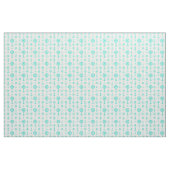 Türkisblaues weißes Küstenschiff Stoff (Yard (91,4 cm))