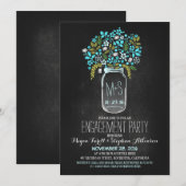 Türkisblende mit Jakobsklatsche Einladung (Vorne/Hinten)