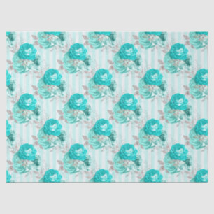 Türkisblume Design 3 Gewebepapier Seidenpapier