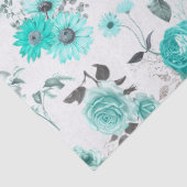 Türkisblume Design 9 Gewebepapier Seidenpapier (Detail)