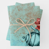 Türkisblume Geschenkpapier Set (Beispiel)