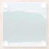 Türkisblume Glasuntersetzer (Rückseite)