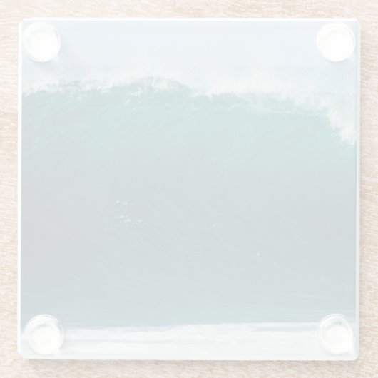 Türkisblume Glasuntersetzer (Rückseite)