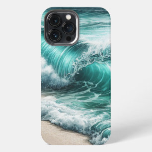 Türkisblume iPhone 13 Pro Max Hülle