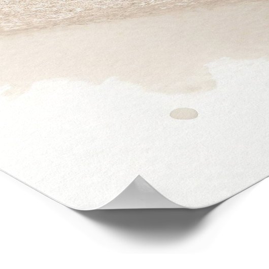 Türkisblume Poster (Ecke)