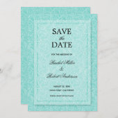 Türkisblume Save The Date (Vorne/Hinten)