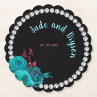 Türkisblume und Mauve Eleganter Kristall