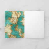 Türkisbraun Creme Animal Cowhide Western Karte (Innenseite)