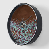 Türkisbraun Western aus lackiertem Leder Uhr (Winkel)