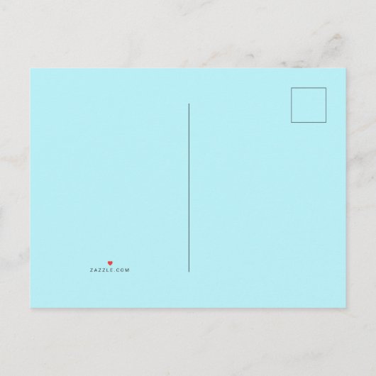 Türkisbraun Western Hochzeit speichern das Datum Ankündigungspostkarte (Rückseite)