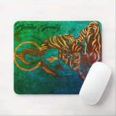 Türkisbuddha-Bild meditierende 'Buddha-Ruhe Mousepad (Mit Mouse)