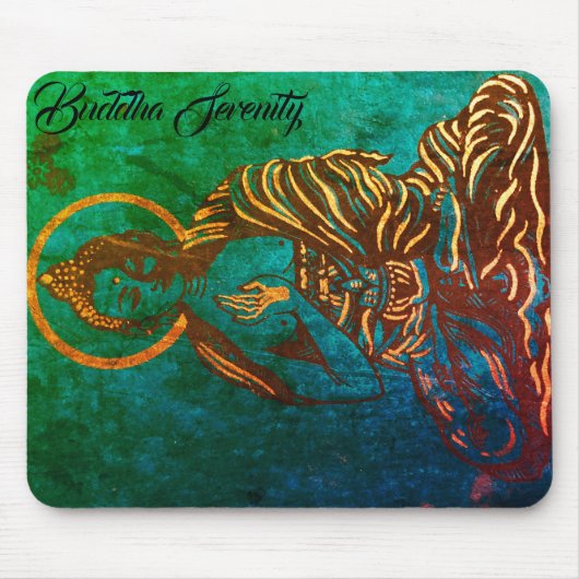 Türkisbuddha-Bild meditierende 'Buddha-Ruhe Mousepad (Vorne)