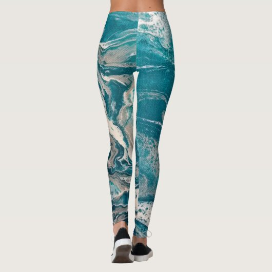 Türkisch Abstrakte Leggings (Rückseite)