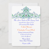 Türkisch-arabisch-marokkanische Hochzeit oder Part Einladung (Vorderseite)