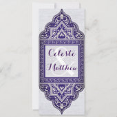 Türkisch-arabisch-marokkanische Hochzeit oder Part Einladung (Vorderseite)