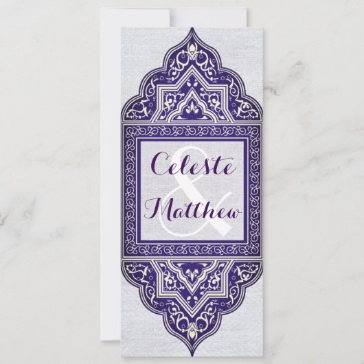 Türkisch-arabisch-marokkanische Hochzeit oder Part Einladung (Vorderseite)