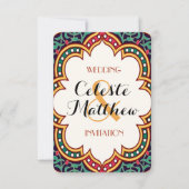 Türkisch-arabisch-marokkanische Hochzeit oder Part Einladung (Vorderseite)