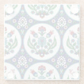 Türkisch arabisch, Tulpe Blume, nahtlos Muster. Glasuntersetzer (Rückseite)