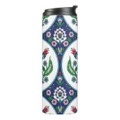 Türkisch arabisch, Tulpe Blume, nahtlos Muster. Thermosbecher (Nach links gedreht)
