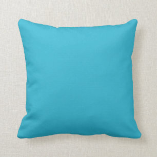  Türkisch blau - aquamarines Aqua-Blau in fester  Kissen