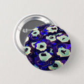 Türkisch Boncuk Eye Shaped Amulet Bizarre Art Button (Vorne & Hinten)