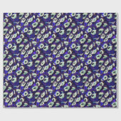 Türkisch Boncuk Eye Shaped Amulet Bizarre Art Geschenkpapier (Flach)