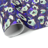 Türkisch Boncuk Eye Shaped Amulet Bizarre Art Geschenkpapier (Rolleneckpunkt)