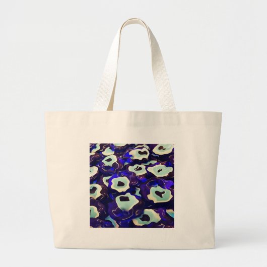 Türkisch Boncuk Eye Shaped Amulet Bizarre Art Jumbo Stoffbeutel (Vorne)